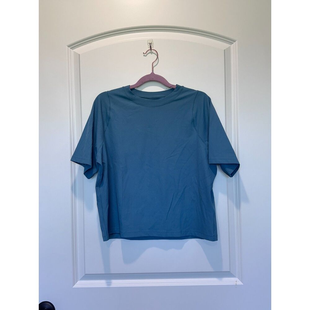 Nike Teal Short-Sleeve Crewneck Tank